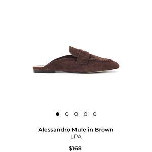 LPA Brown Suede Mules